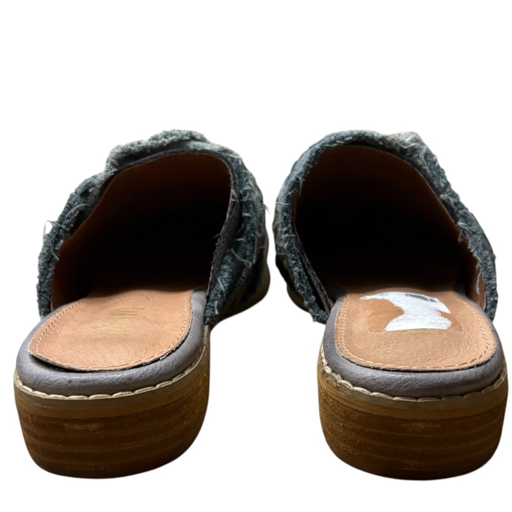 MI.IM Tillie Fabric Wrapped Leather Mules in Blue/Gray Size 7.5 — SO BEAUTIFUL! - Picture 7 of 9
